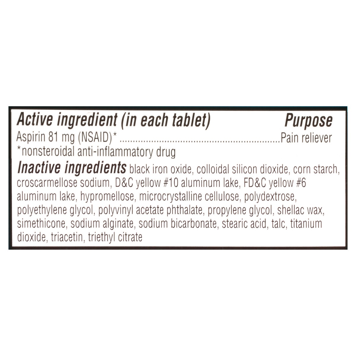 slide 3 of 10, Ecotrin Low Strength Safety Coated Aspirin, NSAID, 81mg, 365 Tablets, 365 pk