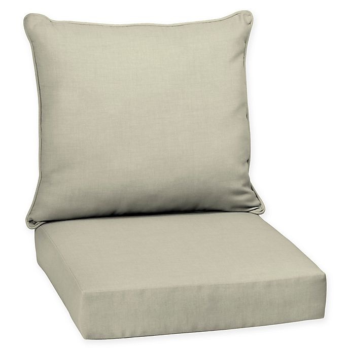 slide 1 of 1, Arden Selections Solid Outdoor Deep Seat Chair Cushions - New Tan, 1 ct