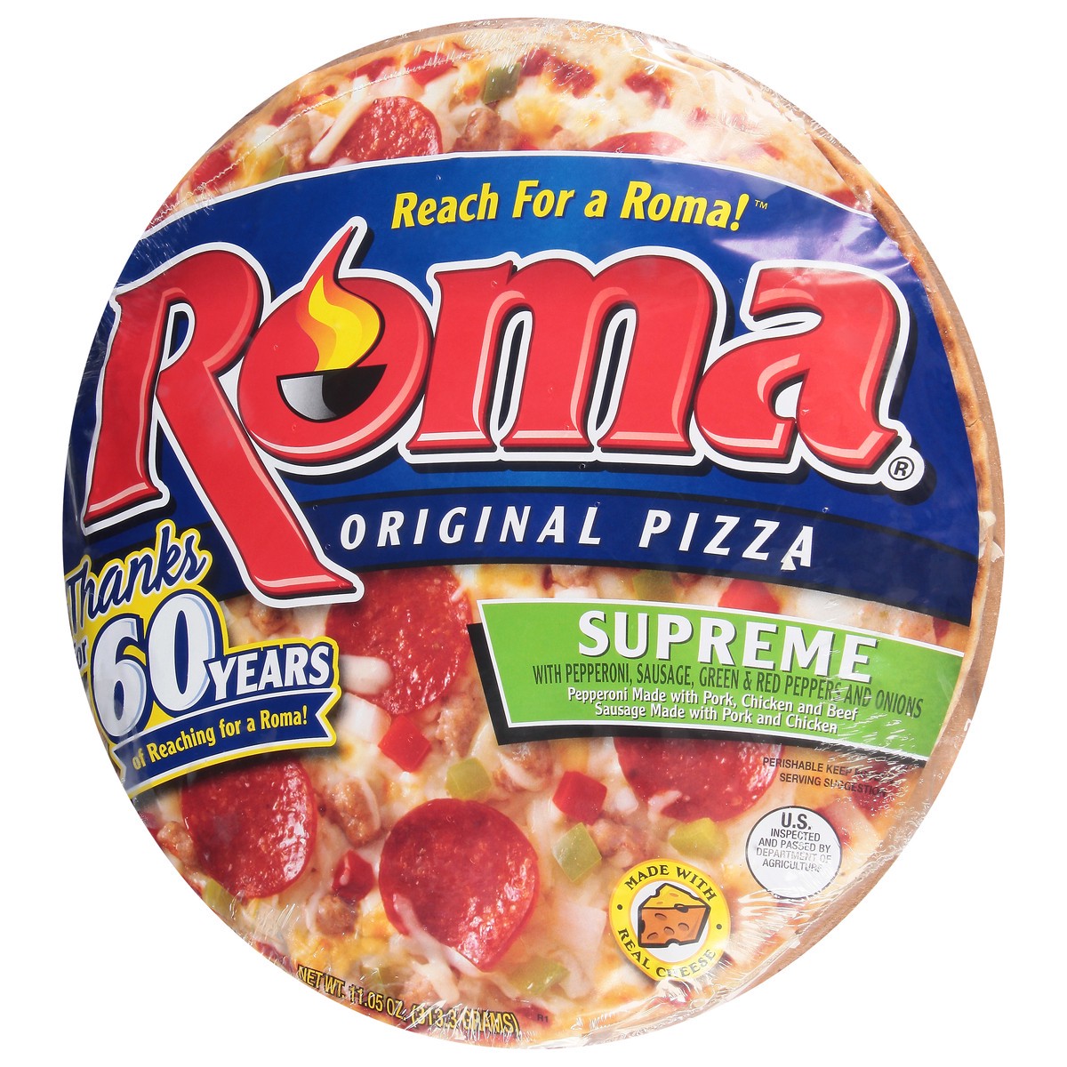 slide 4 of 9, Roma Original Supreme Pizza, 12.7 oz