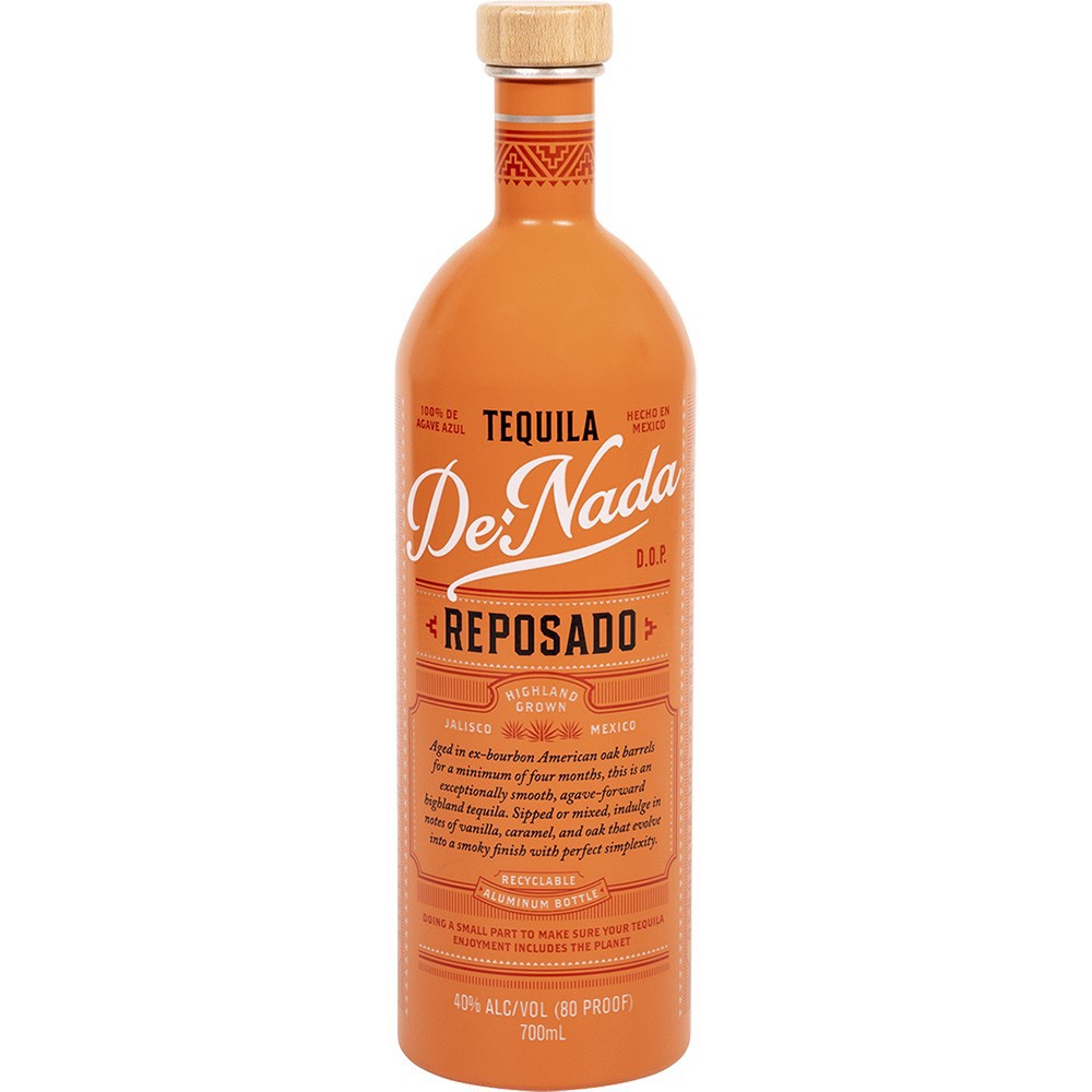 slide 1 of 1, De Nada Reposado Tequila, 700 ml