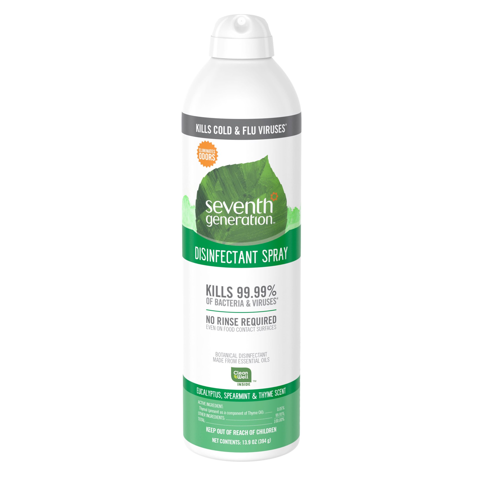 slide 1 of 2, Seventh Generation Disinfecting Spray Eucalyptus and Thyme, 13.9 oz, 14 oz