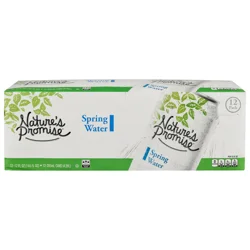 Nature's Promise Spring Water - 12 pk