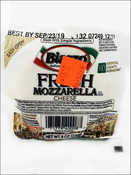 slide 1 of 8, Biazzo Fresh Mozzarella, 8 oz