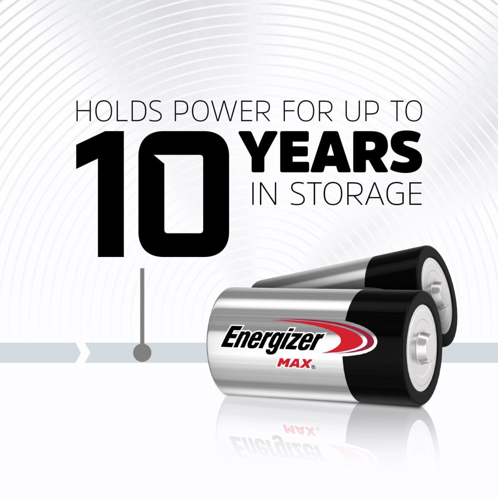 slide 3 of 6, Energizer Ener-Gizer MAX C Batteries (2 Pack), C Cell Alkaline Batteries, 2 ct
