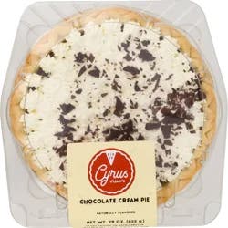 Cyrus O'Leary's Chocolate Cream Pie