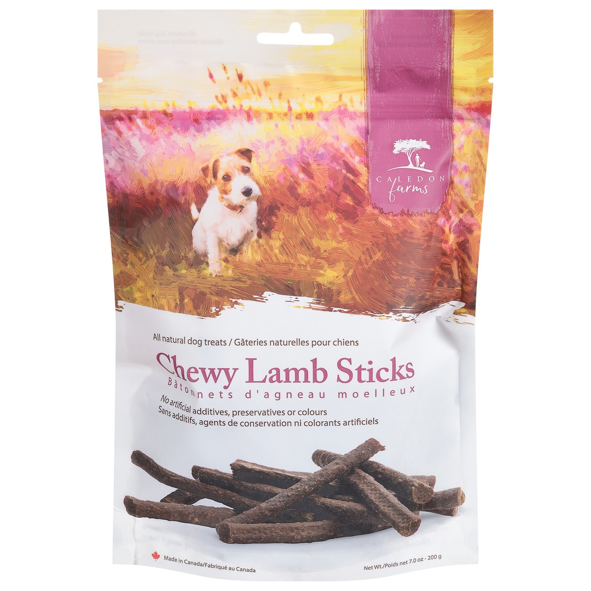 slide 3 of 10, Caledon Farms Chewy Lamb Sticks Dog Treats 7.0 oz, 4.9 oz