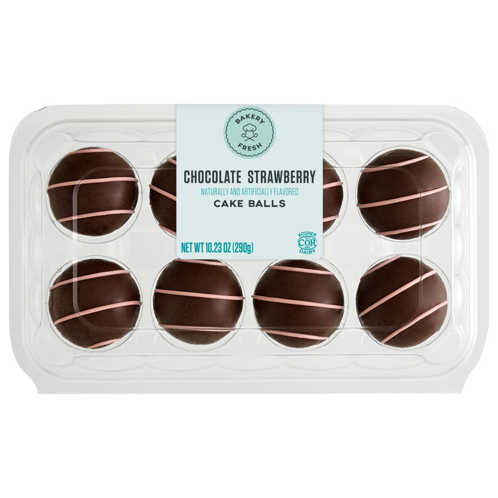 slide 2 of 2, Bakery Fresh Chocolate Strawberry Cake Balls, 8 ct; 10.23 oz