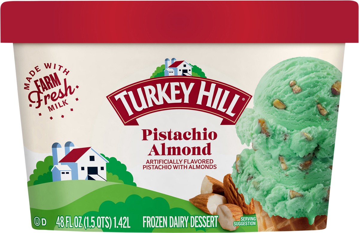 slide 2 of 2, Turkey Hill T.Hill Ic Pistachio Al, 48 fl oz