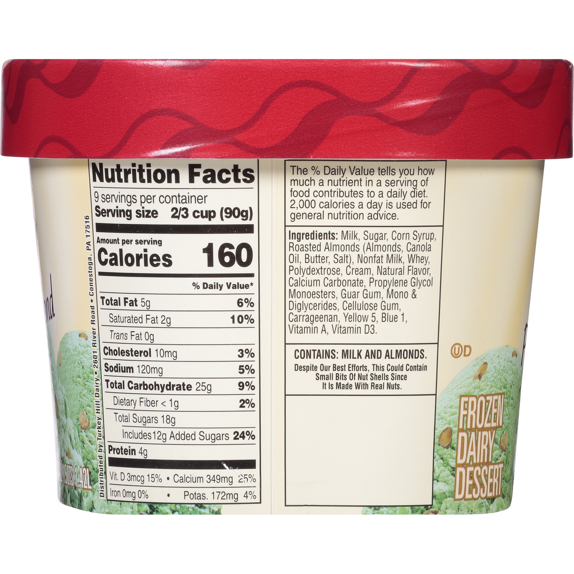 Turkey Hill Pistachio Almond Ice Cream 48 fl oz Shipt