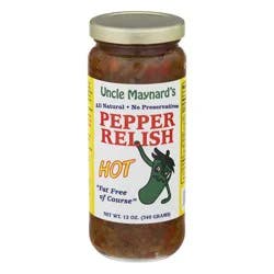 Uncle Maynard's Hot Pepper Relish, All Natural, Fat-Free