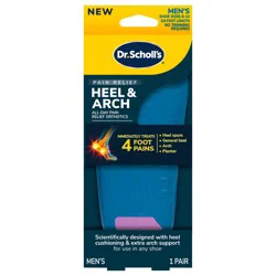 Dr. Scholl's Heel & Arch All Day Pain Relief Orthotics for Men
