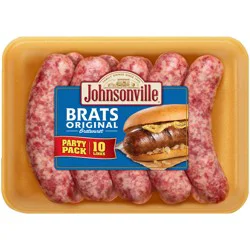 Johnsonville Uncooked Natural Casing Original Pork Brats 2.375 Pounds