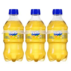 Fanta Pineapple Soda Soft Drink, 12 fl oz Bottles, 6 Pack