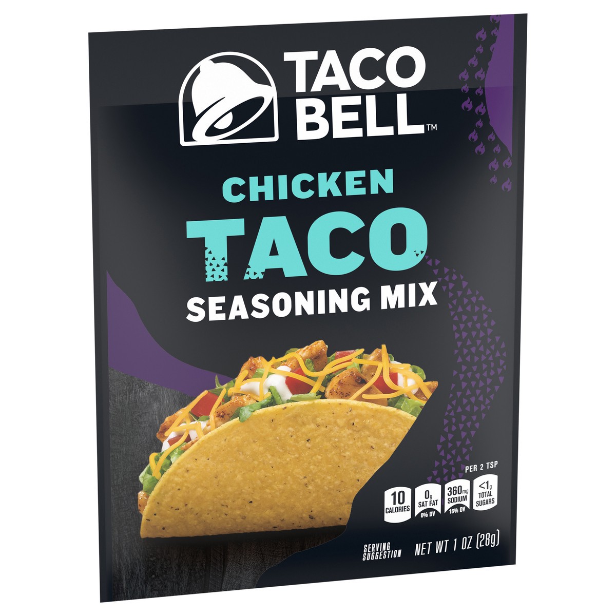 slide 9 of 11, Taco Bell Chicken Taco Seasoning Mix, 1 oz Packet, 1 oz