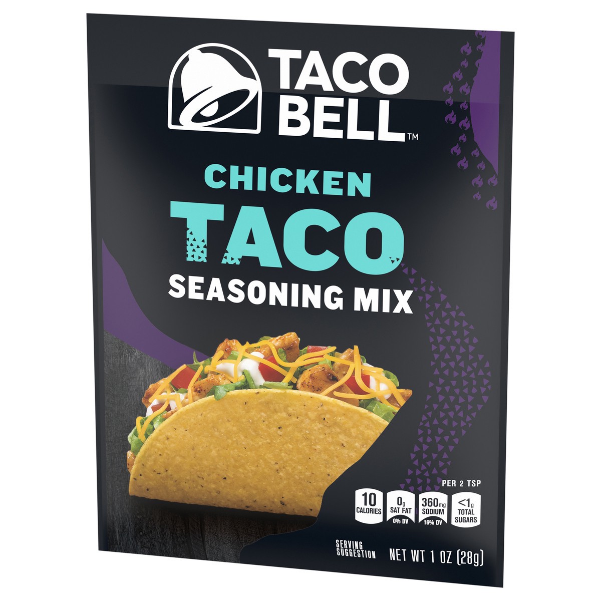 slide 6 of 11, Taco Bell Chicken Taco Seasoning Mix, 1 oz Packet, 1 oz