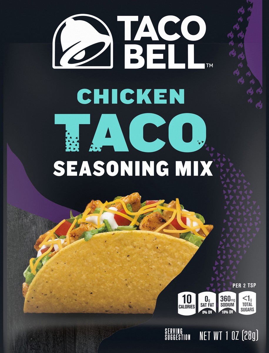 slide 4 of 11, Taco Bell Chicken Taco Seasoning Mix, 1 oz Packet, 1 oz