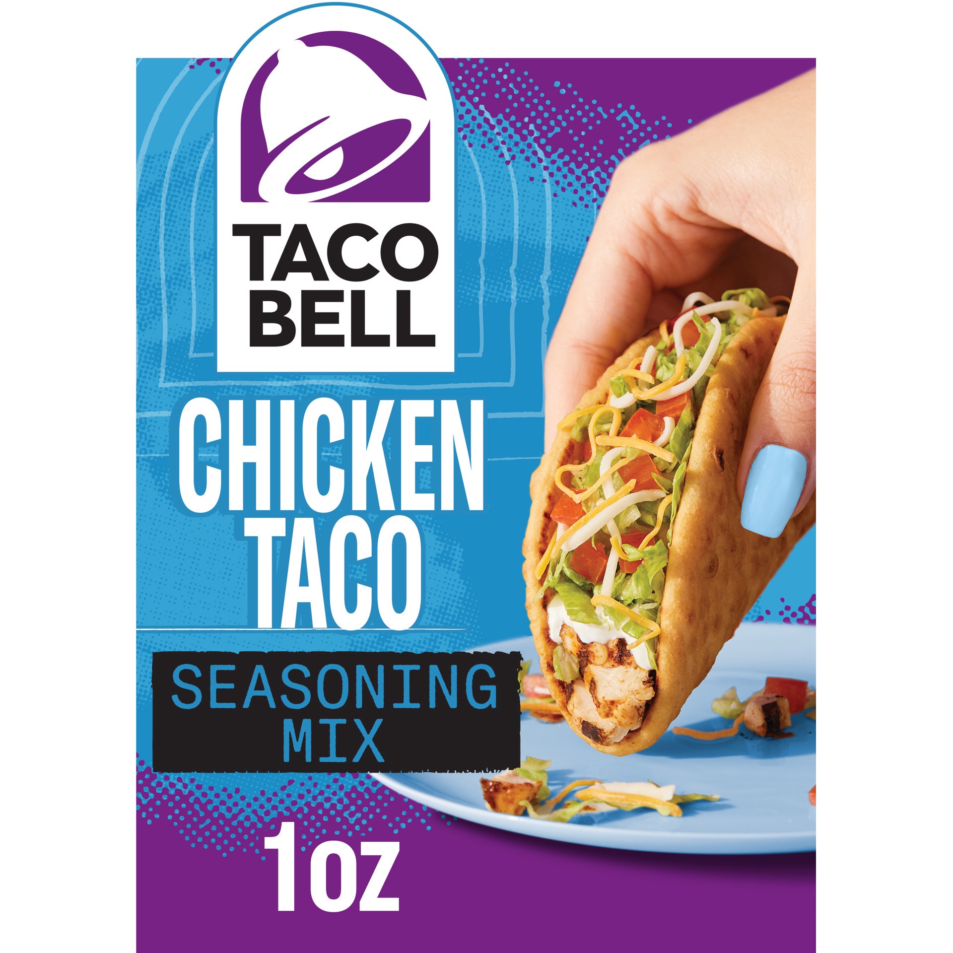 slide 1 of 11, Taco Bell Chicken Taco Seasoning Mix, 1 oz Packet, 1 oz