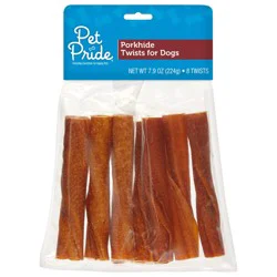 Pet Pride Porkhide Twists Dog Treats
