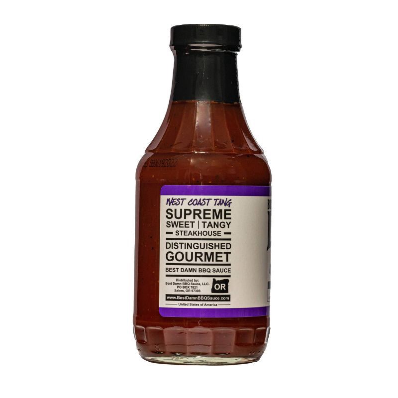 slide 4 of 5, Best Damn Bbq Sauce West Coast Tang, 