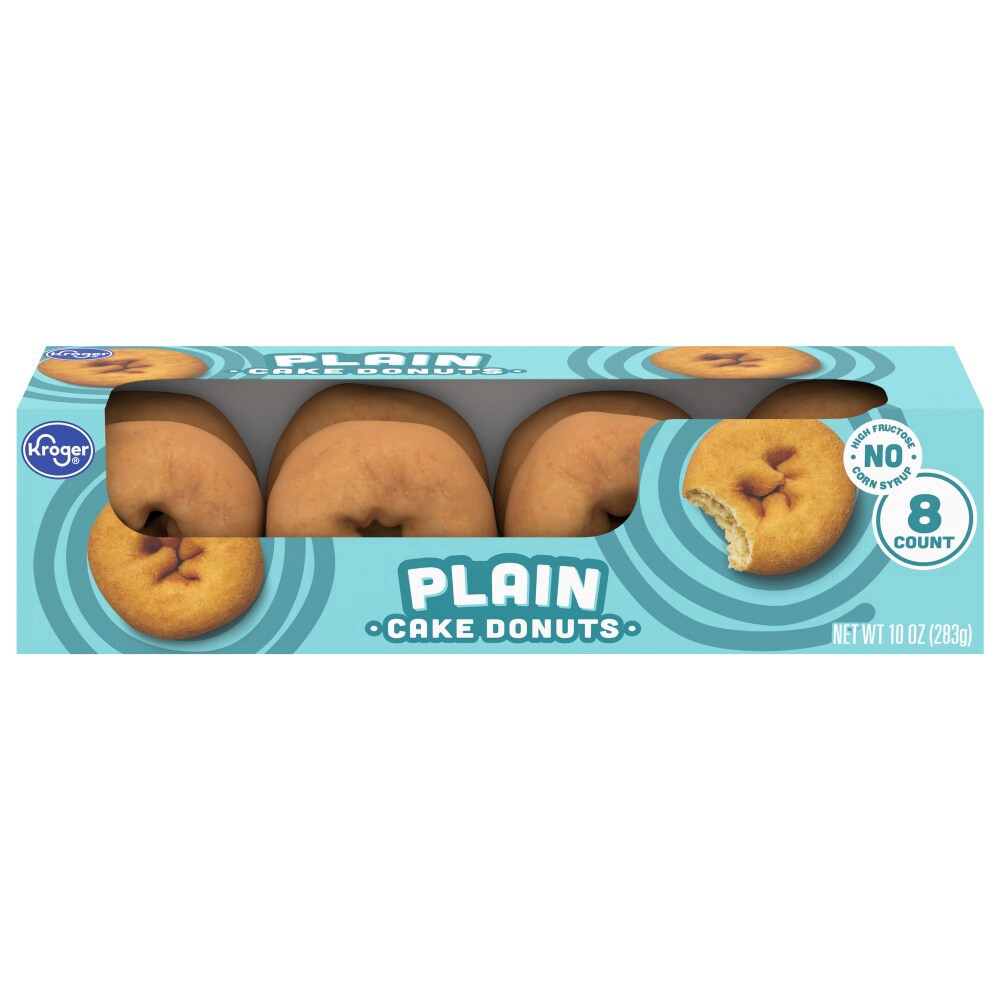 slide 2 of 4, Kroger Plain Cake Donuts, 12 ct