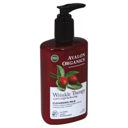 Avalon Organics Wrinkle Therapy With Coq10 & Rosehip Cleansing Milk