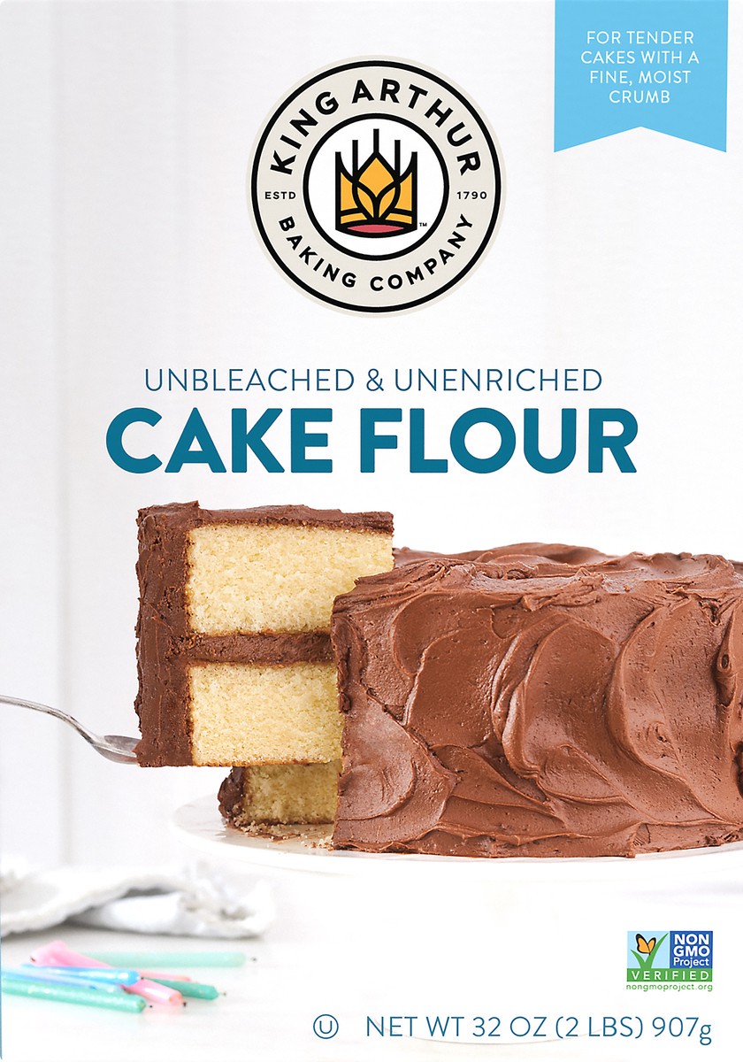 slide 4 of 7, King Arthur Flour Unbleached Cake, 2 lb