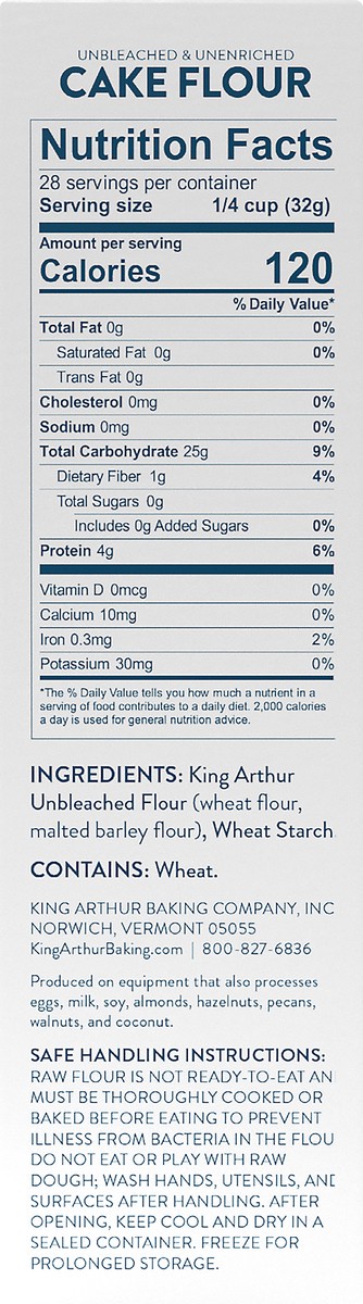 slide 3 of 7, King Arthur Flour Unbleached Cake, 2 lb