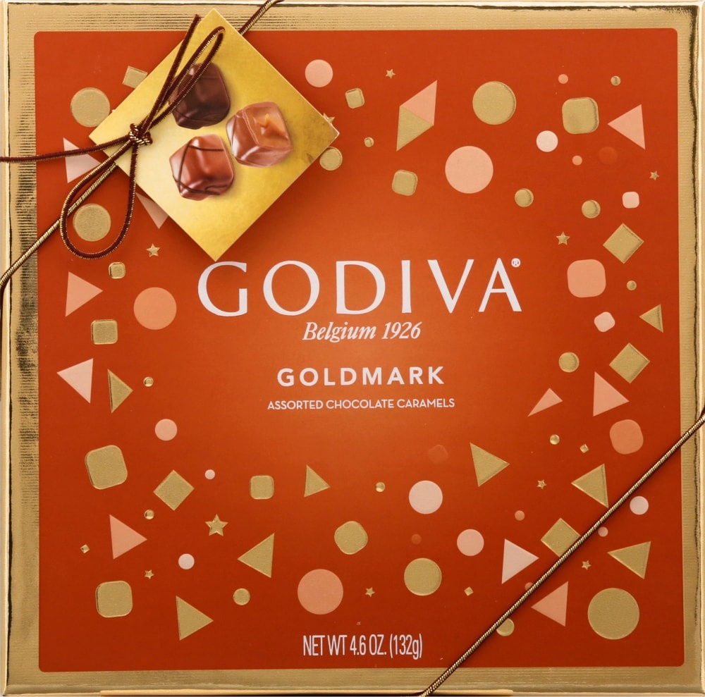 slide 1 of 1, Godiva Assorted Chocolate Caramels Gift Box, 4.6 oz