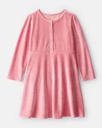 Oshkosh Girls Cozy Rib Dress - Pink Pink 7