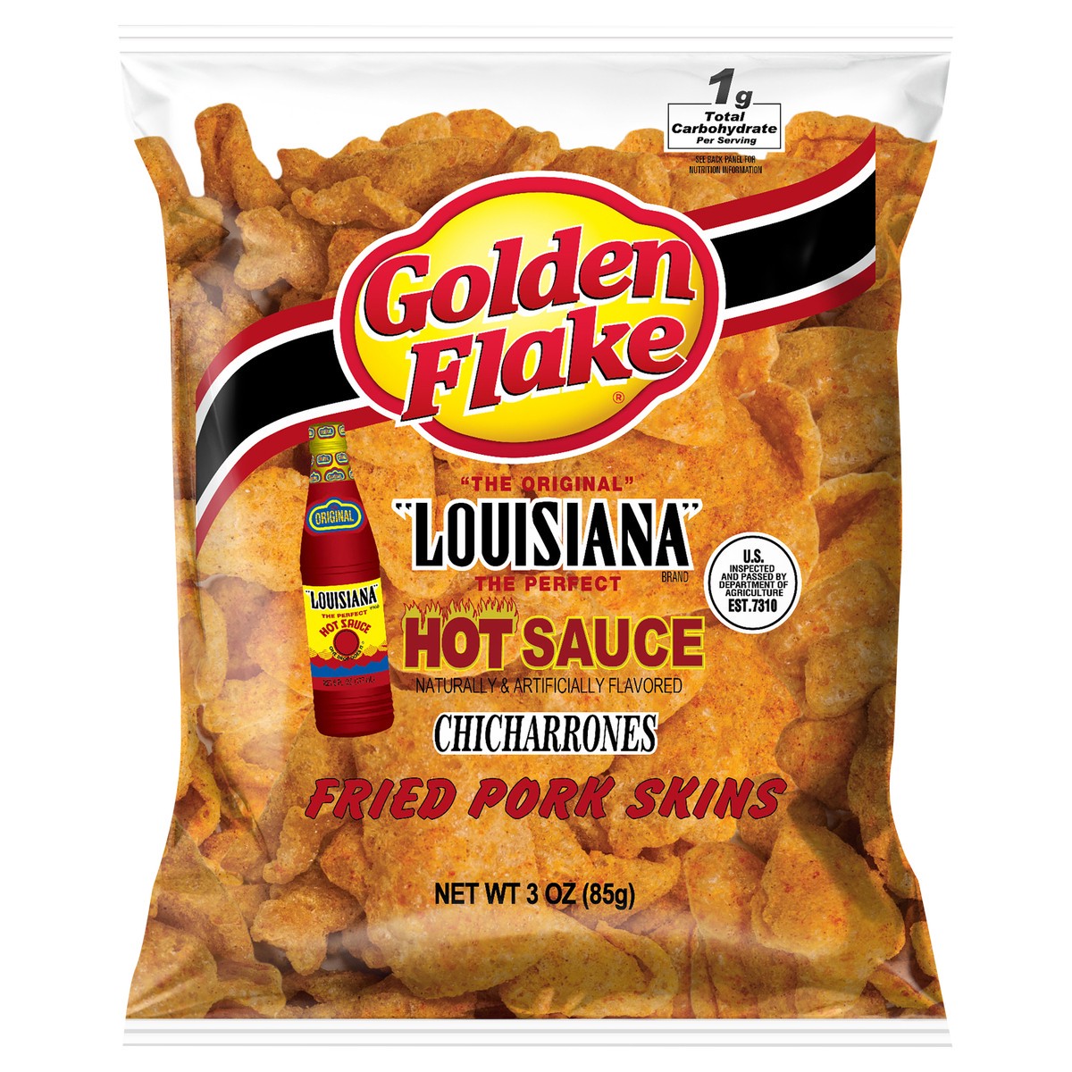 slide 1 of 7, Golden Flake Louisiana Hot Sauce Por, 3 oz