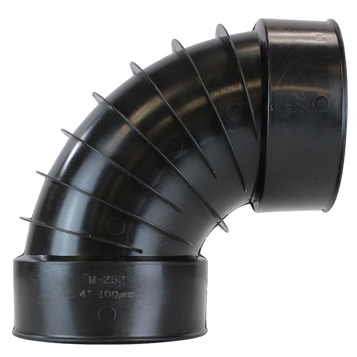slide 3 of 5, ADS 3-in x 3-in 90 -Degree Corrugated Elbow Fittings, 1 ct