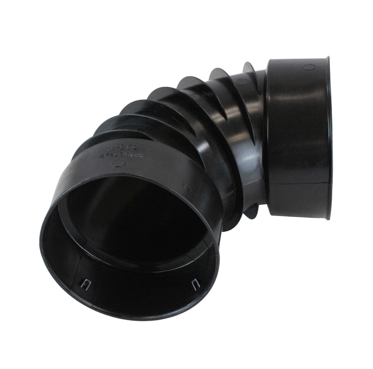 slide 4 of 5, ADS 3-in x 3-in 90 -Degree Corrugated Elbow Fittings, 1 ct