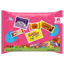 Hershey's Assorted Flavored Easter Candy Variety Bag, 18.36 oz (45 Pieces)