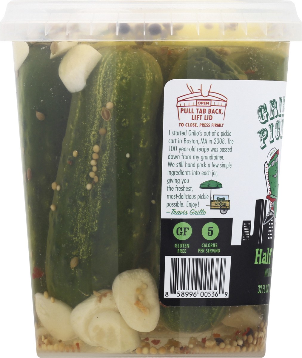 slide 9 of 9, Grillo's Pickles Half Sour Pickles, 32 oz