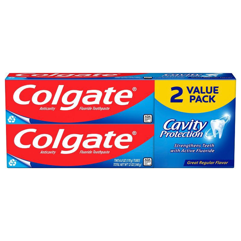 slide 1 of 5, Colgate Great Regular Flavor Twin Pack Toothpaste, 2 ct; 6 oz