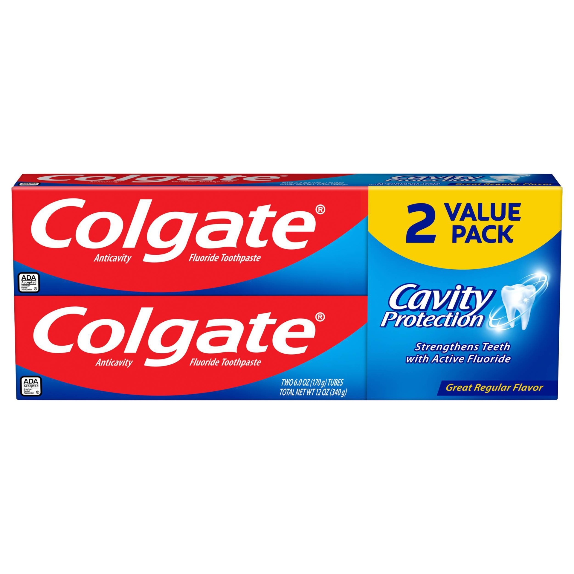 slide 1 of 5, Colgate Great Regular Flavor Twin Pack Toothpaste, 2 ct; 3 oz