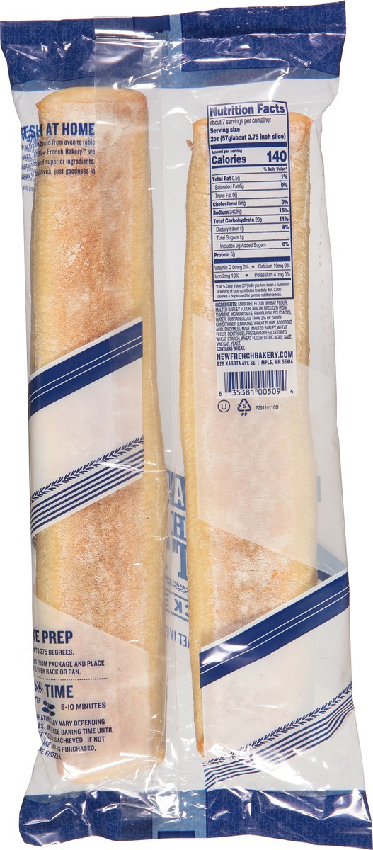 slide 5 of 9, New French Bakery New French Twin Pack Baguete Take And Bake, 14 oz