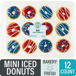 Bakery Fresh Assorted Patriotic Mini Donuts
