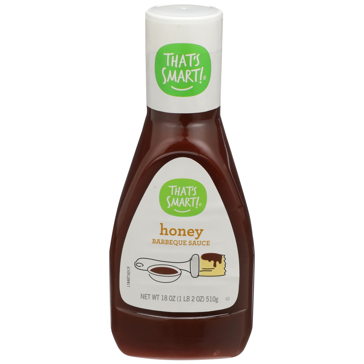 slide 1 of 1, That's Smart! Honey Barbeque Sauce, 18 oz