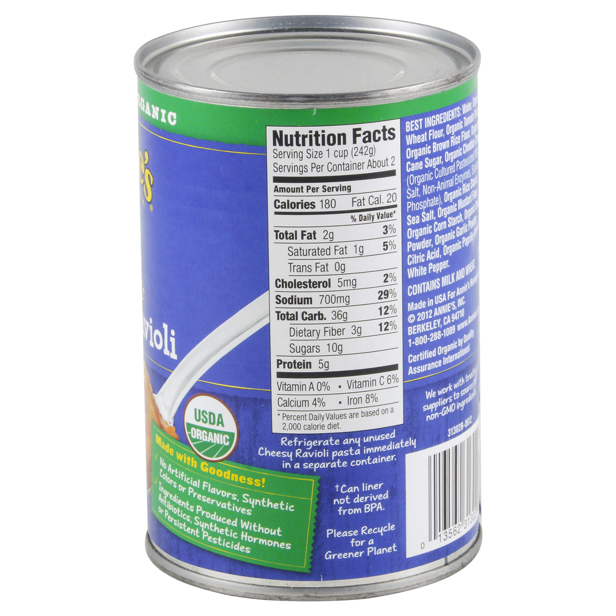 slide 5 of 6, Annie's Organic Cheesy Ravioli in Tomato and Cheese Sauce, 15 oz, 15 oz