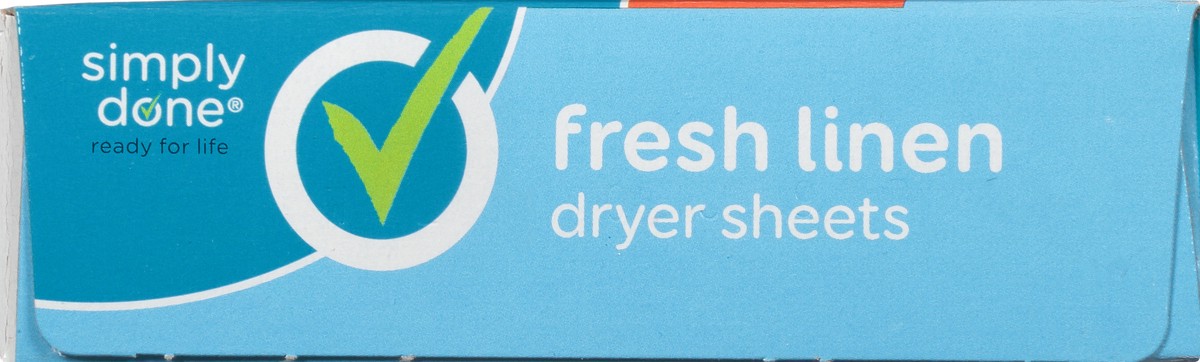 slide 7 of 9, Simply Done Fresh Linen Scent Dryer Sheets , 40 ct