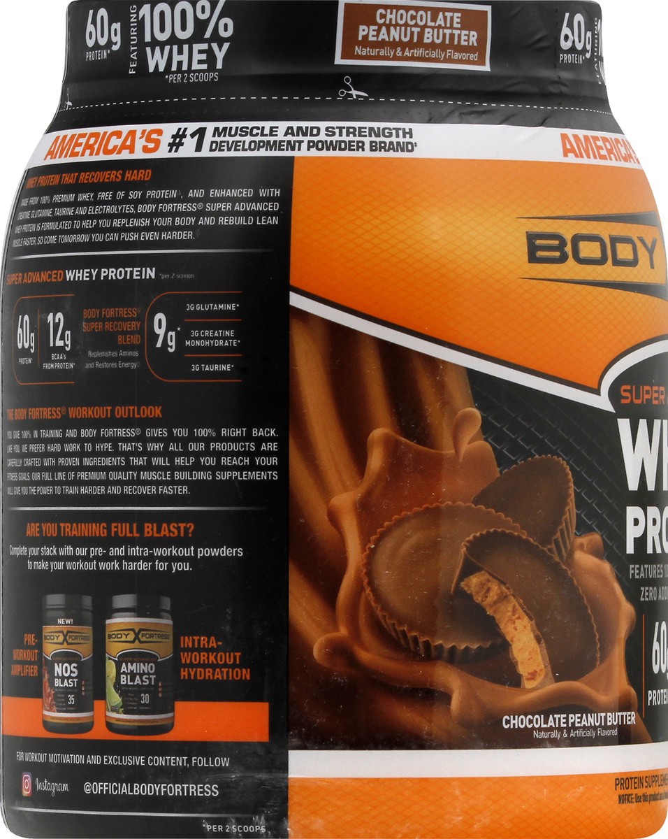 slide 4 of 7, Body Fortress Whey Protein 32 oz, 32 oz