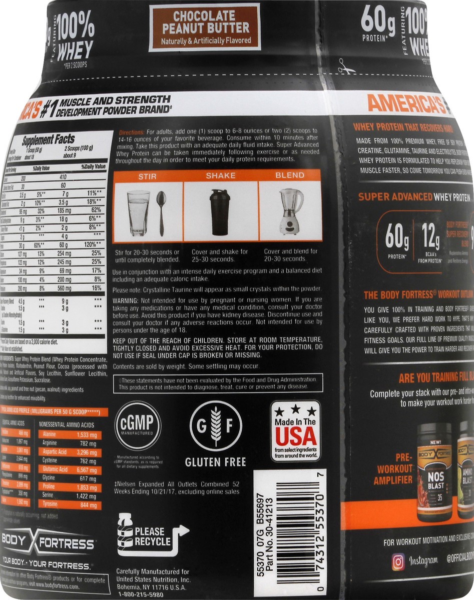 slide 7 of 7, Body Fortress Whey Protein 32 oz, 32 oz