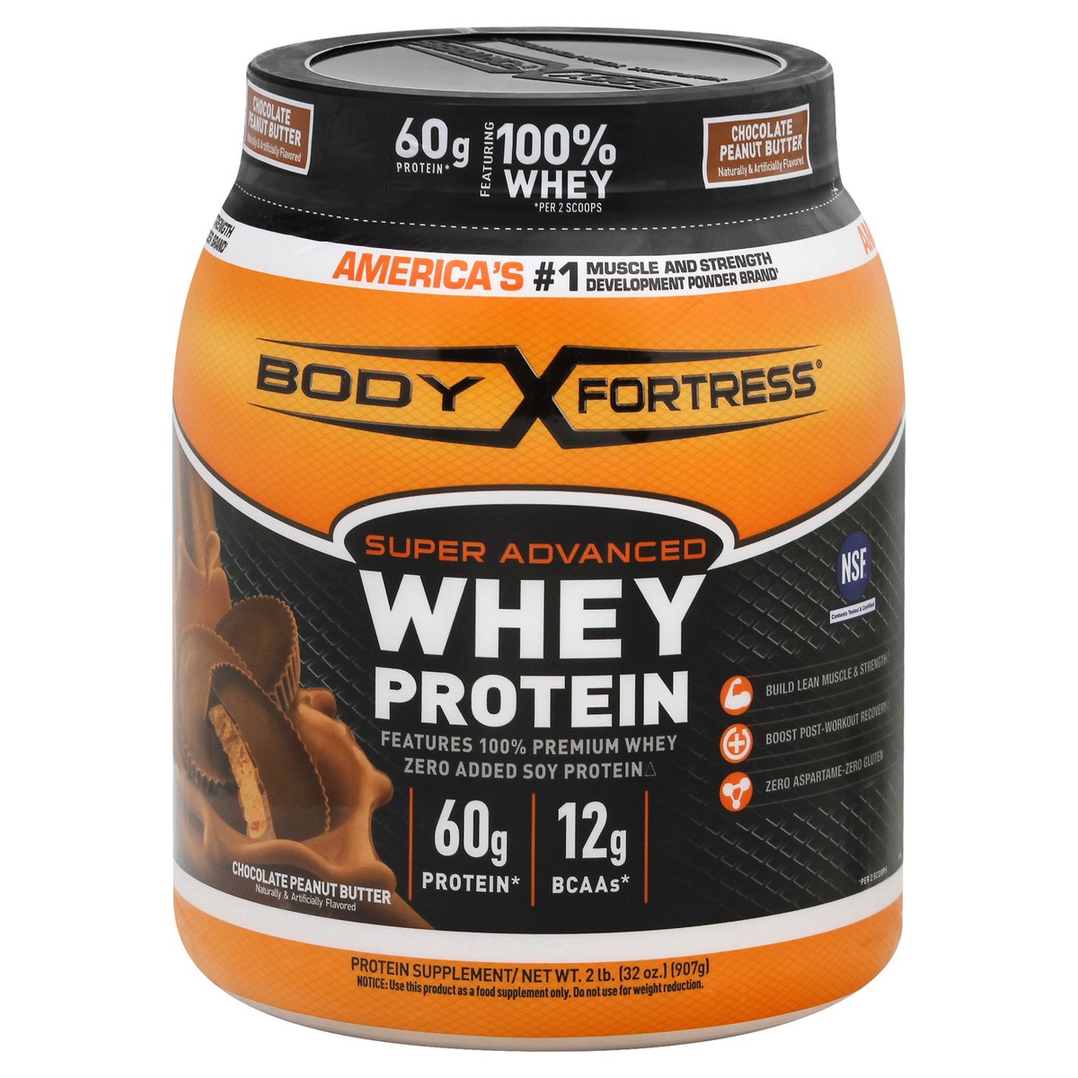 slide 1 of 7, Body Fortress Whey Protein 32 oz, 32 oz