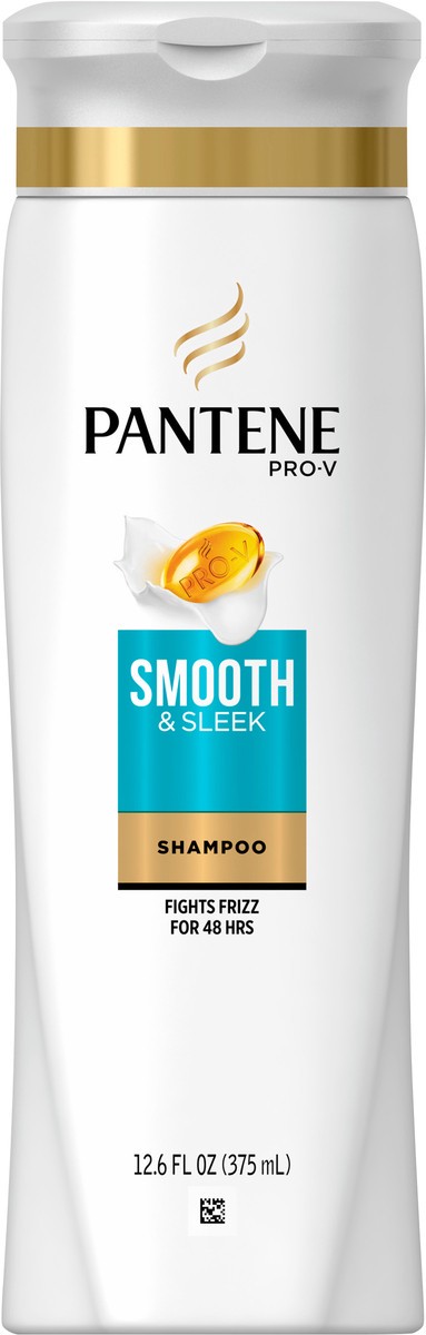 slide 3 of 3, Pantene Pro-V Smooth & Sleek Shampoo 12.6 fl oz Bottle, 12.6 fl oz