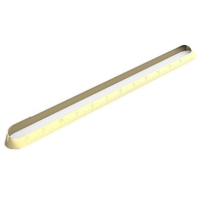 slide 1 of 1, U Brands Gold Infinity Ruler, 1 ct