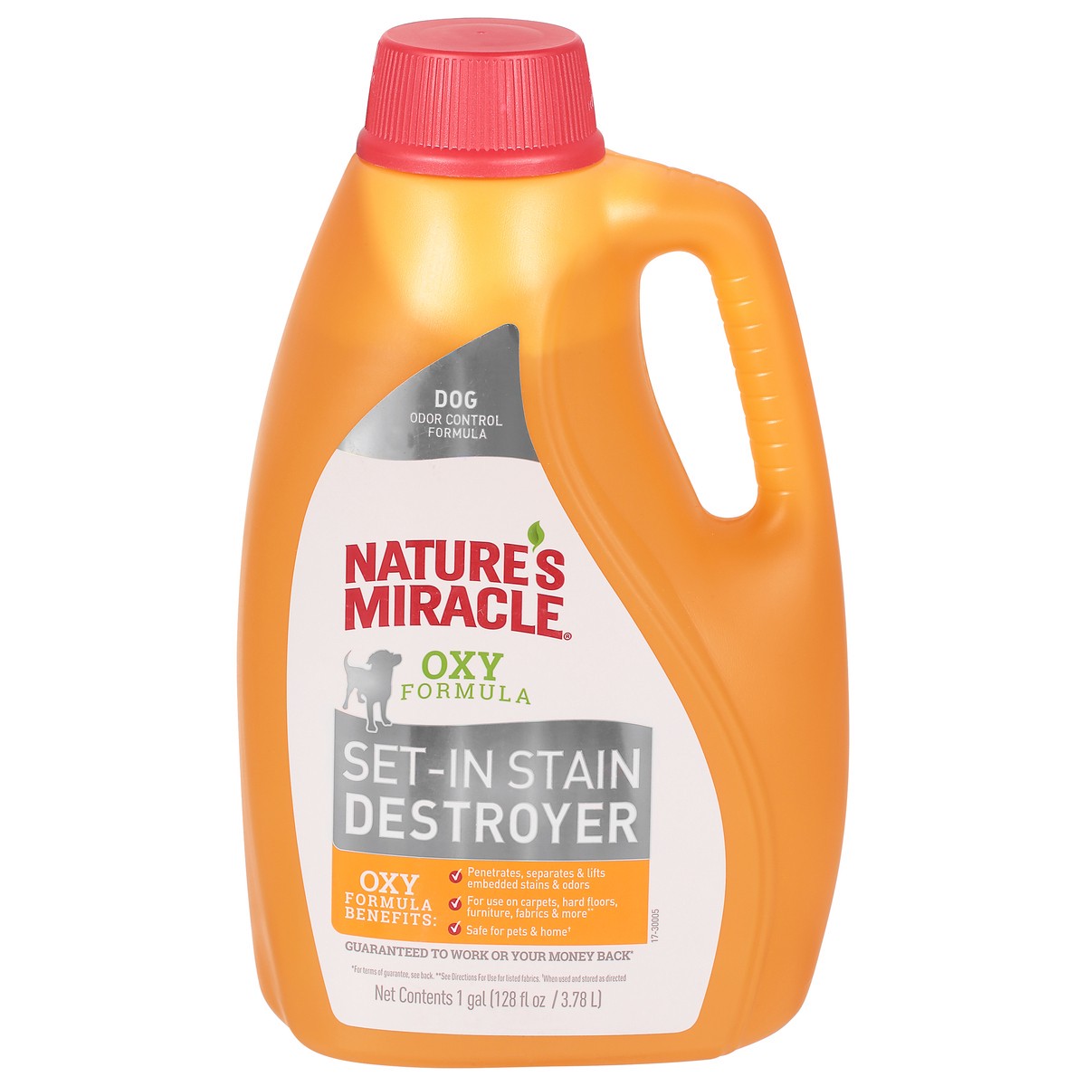 slide 1 of 10, Nature's Miracle Dog Odor Control Formula 1 gal, 8.40 lb