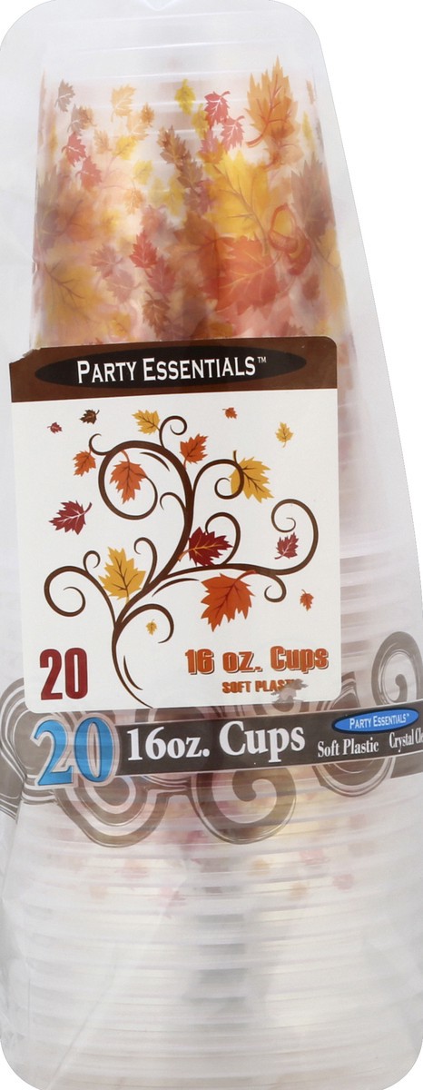 slide 4 of 5, Party Essentials North West Autumn Leaves Cups, 20 ct