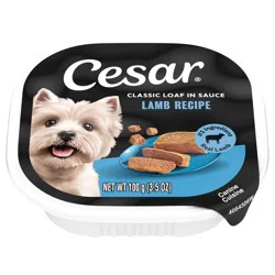 Cesar Classic Loaf in Sauce Lamb Recipe Canine Cuisine 3.5 oz