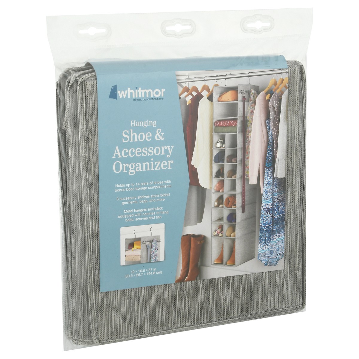 slide 4 of 9, Whitmor Hanging Shoe & Accessory Organizer 1 ea, 1 ct